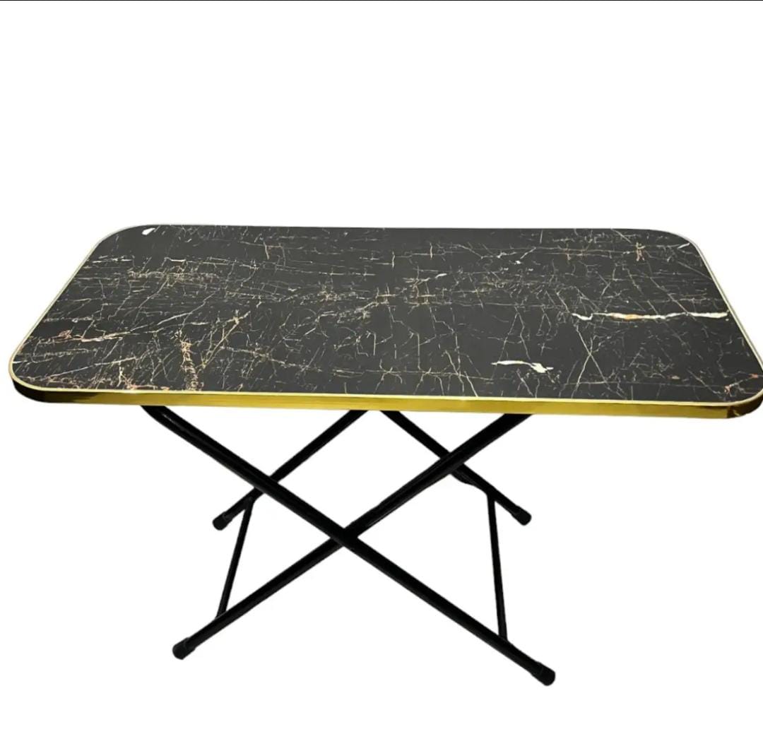 Modern Folding Table |Cofee Table | Computer Table | For Kitchen, Living Room and Bed Room Rectangle Shape Round Shape |  Folding Table Dining Table and Study Table Wooden Top metal Frame