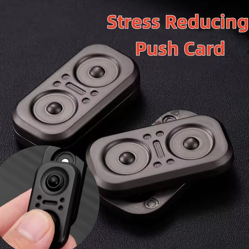 EDC Owl Fidget Slider Magnetic Metal Push Slider Fidget Spinner Adult Antistress Stress Relief Hand Spinner ADHD Autism Toy 