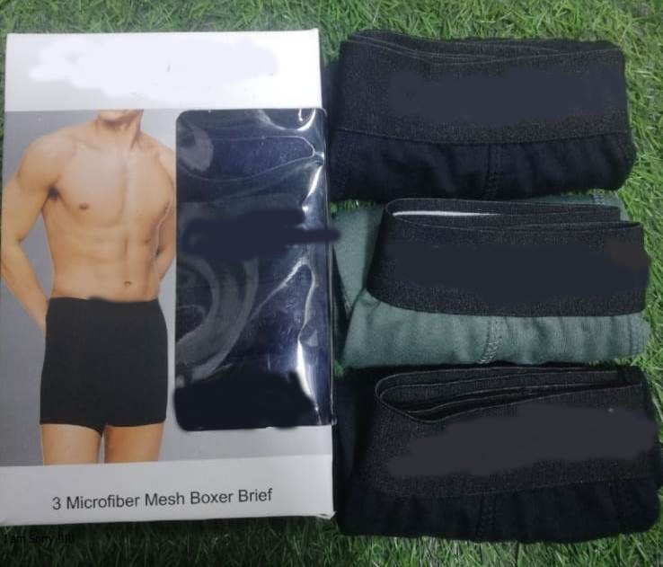 Pack of 3 underwear boxer for Men with pure cotton premium quality materials very comfortable for wearing through out year