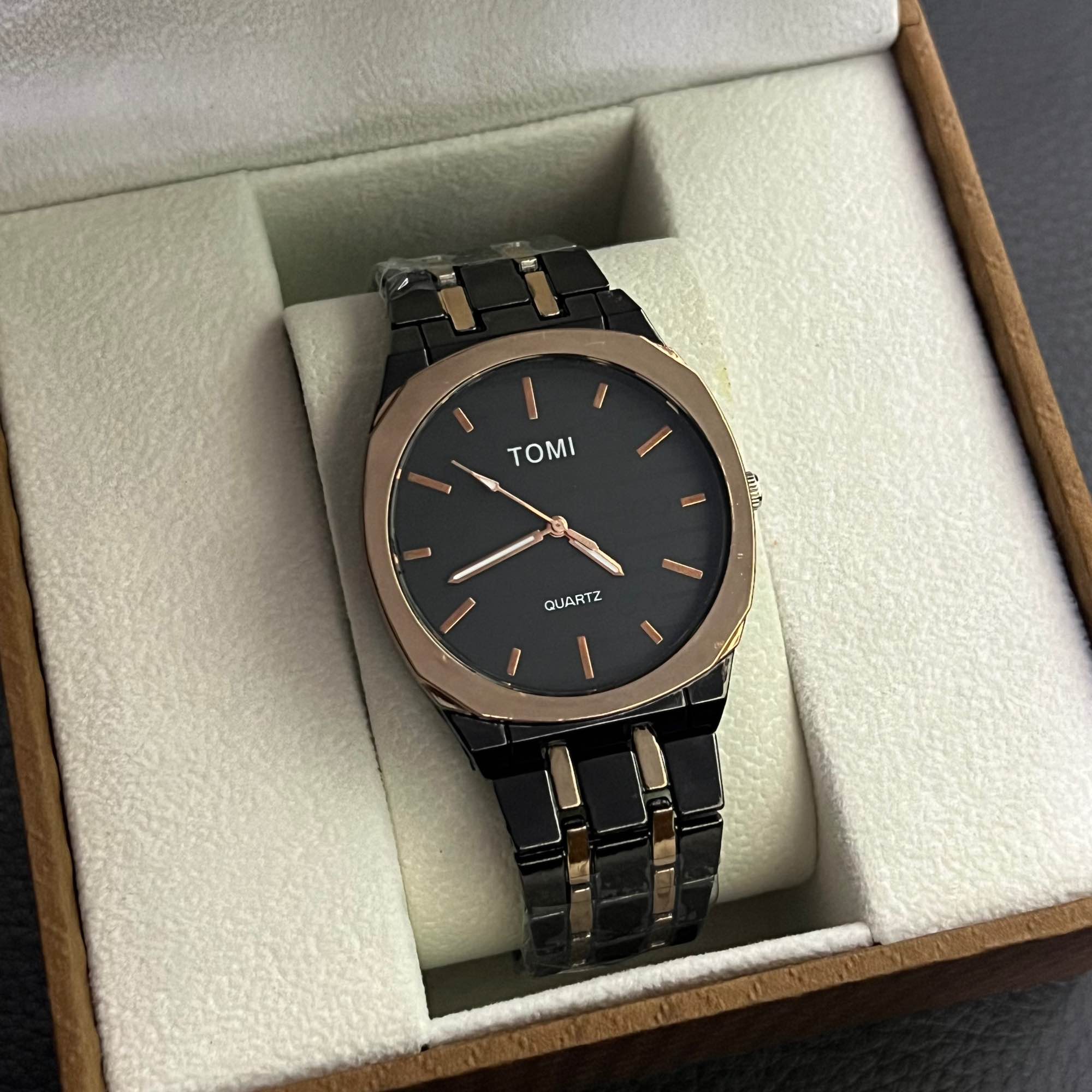 TOMI Luxury Quartz Watch for Men -Octagonal Dial, Casual & Business Men's Wrist Watch