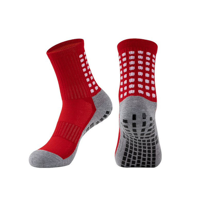 Anti-slip Football Socks Non-slip Soccer Basketball Tennis Outdoor Sport Socks Grip Cycling Riding Men Socks
