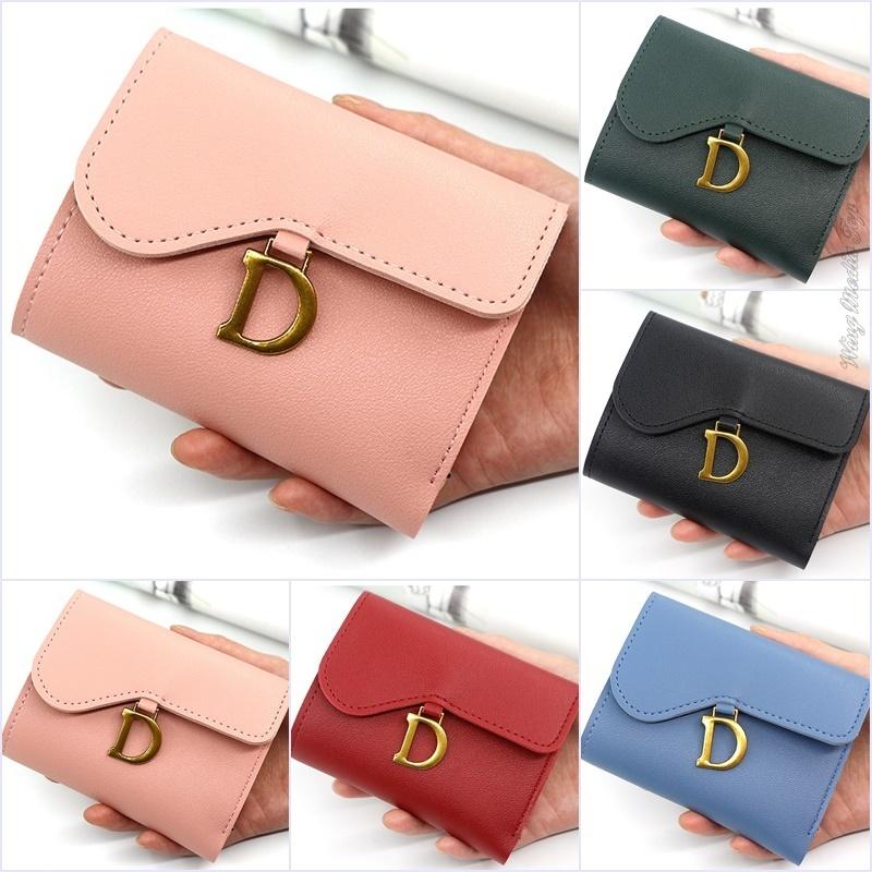 New Women's Short Wallet Korean Buckle Sanded Leather Coin Purse Mini Female Purses Carteras