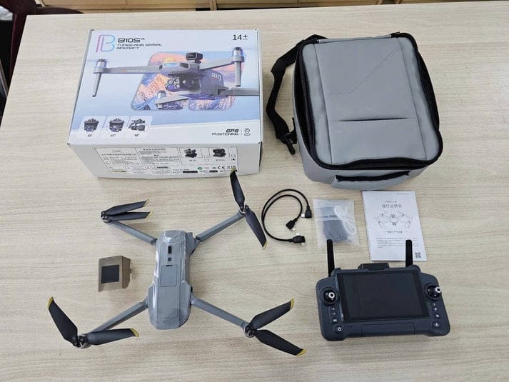 B10S GPS Touch Screen Foldable Camera Drone with 3-Axis Gimbal | Brushless Motor HD Camera Drone | Smart Flight & Stable Aerial Photography