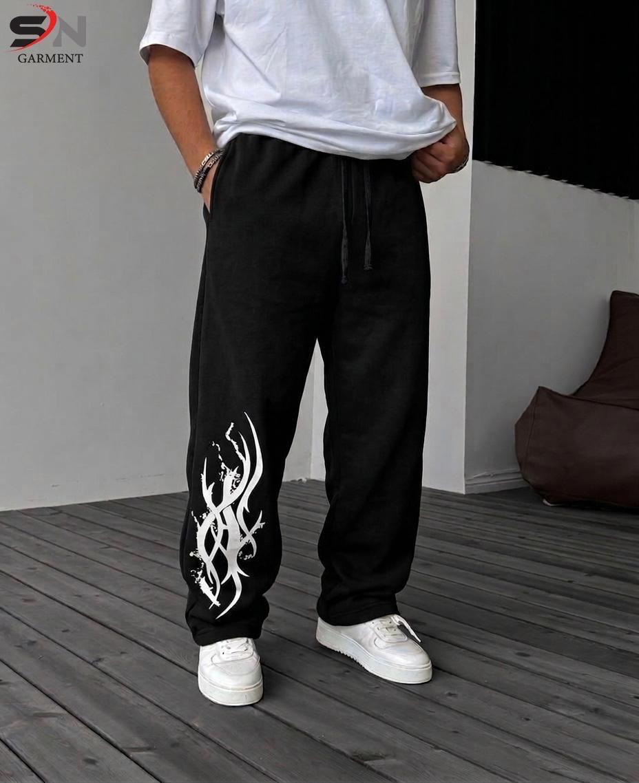New stylish osm baggy stylish printed trouser for men's soft and comfortable febric