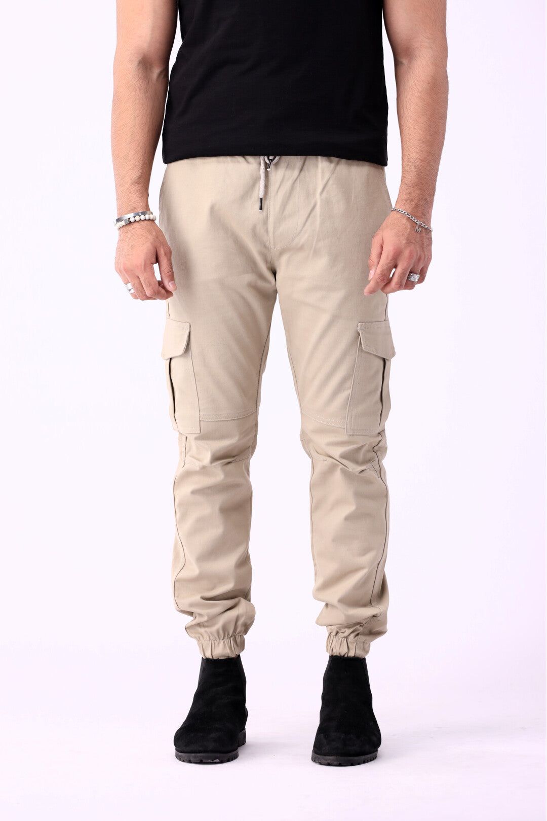Six Pocket Cargo Trousers Light Pink for Men 6 Pocket Cargo Pant