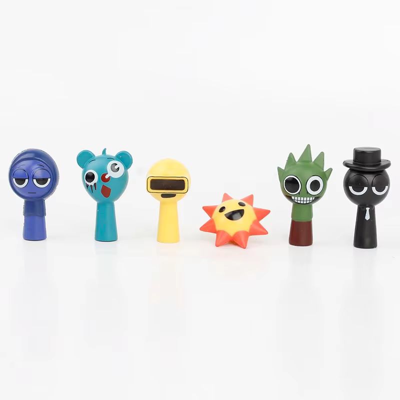Sprunki 24pcs Set Mini Action Figure Toy Cartoon Movie Character Model Doll Figurines Collectible Kids Birthday Holiday 