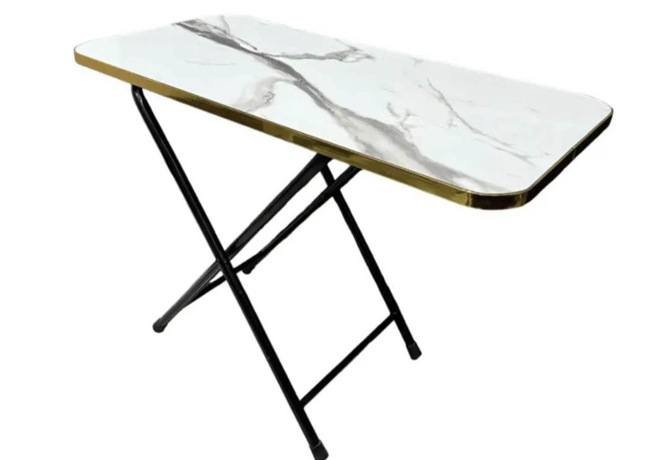 Modern Folding Table |Cofee Table | Computer Table | For Kitchen, Living Room and Bed Room Rectangle Shape Round Shape |  Folding Table Dining Table and Study Table Wooden Top metal Frame