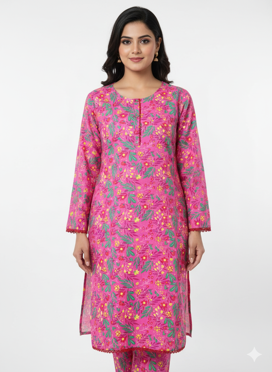 Noor Fatima's Collection Stitched Girls & Women Dress Cotton Casual Summer Wear Stylish Comfortable Outfit