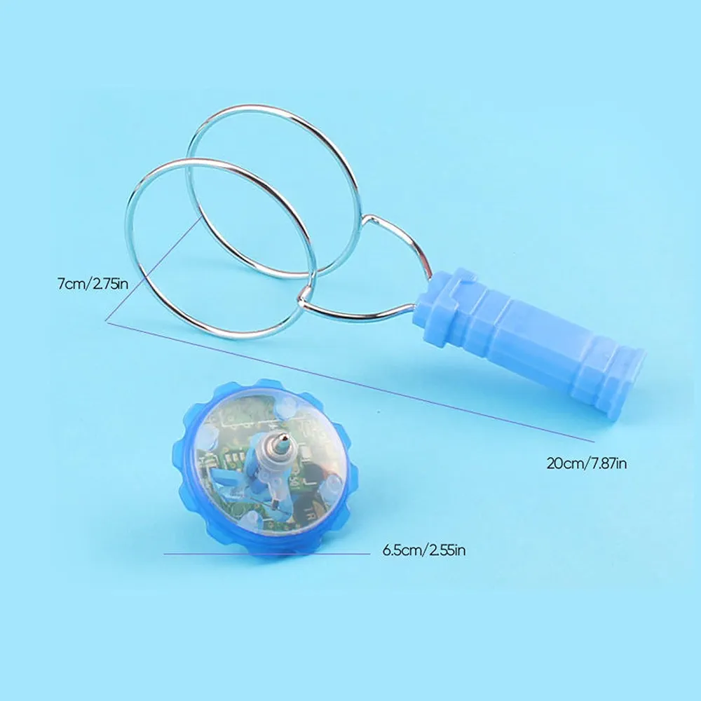 Colorful Luminous Gyro Magnetic Spinning Top Rotating Gyroscope Led Light Show Funny Toy Kids Children'S Gift 