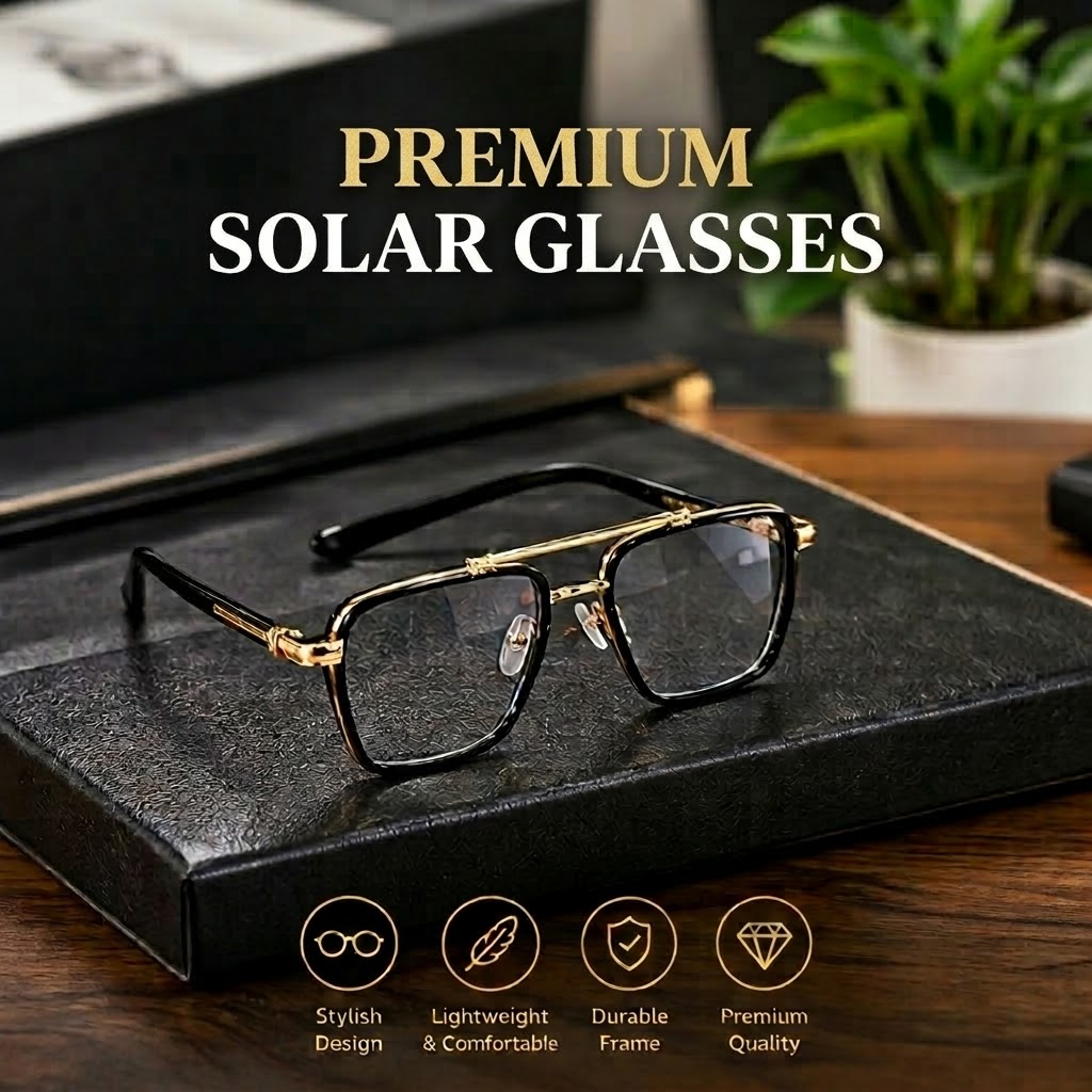 Solar Sunglasses for Men – Classic UV400 Protection Eyewear, Men's Fashion Sun Glasses