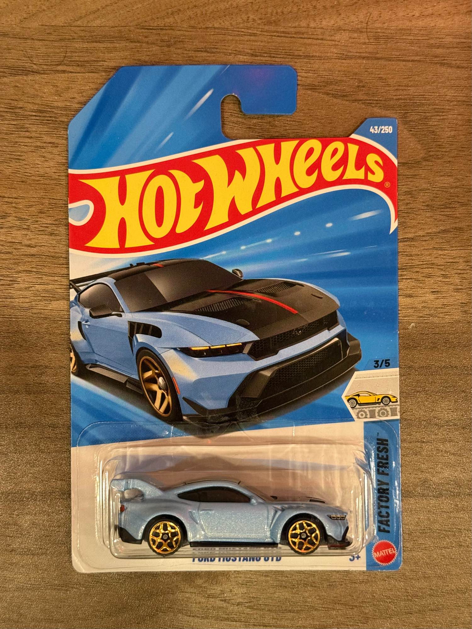 Hot Wheels Mainline Ford Mustang GTD American Muscle Die-cast Vehicle Collectible - New, High-quality Collectible Toy Car for Ages 3+