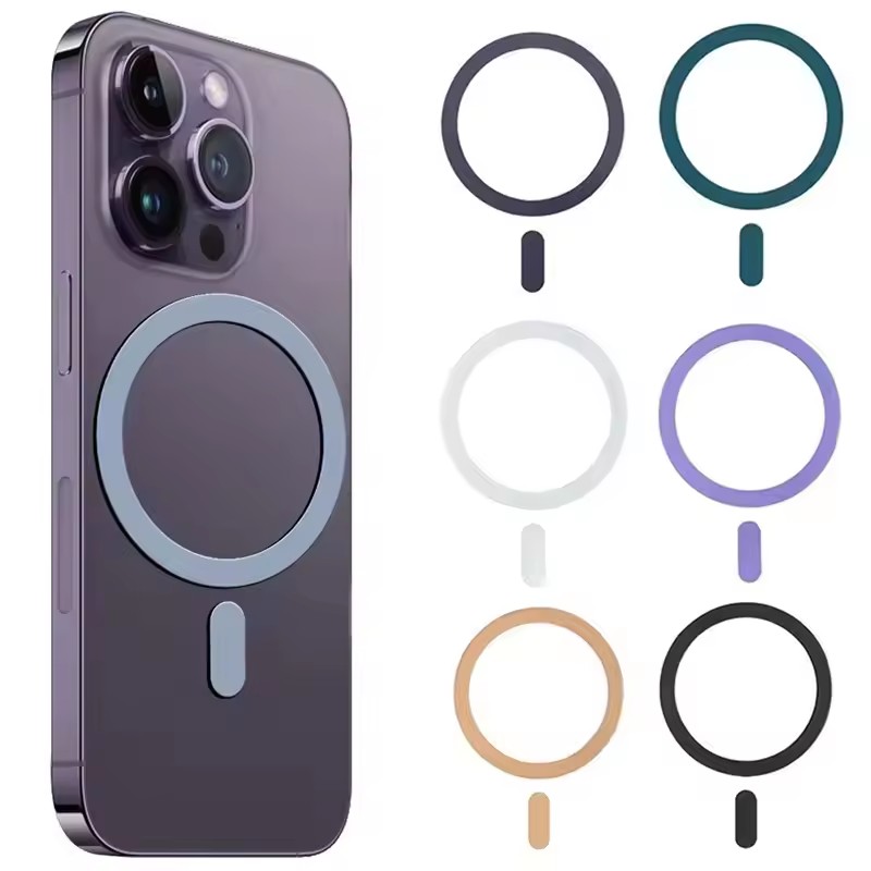 Universal Magnetic Metal Plate Ring for Magsafe Wireless Charger Iron Sheet Sticker Magnet Car Phone Holder Mini Sticker