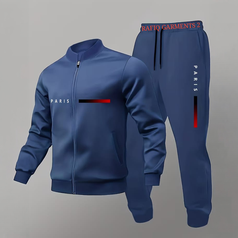 TRENDY FASHION WINTER ELLEGANT  ZIPPER TRACKSUIT PRINTED T SHIRT AND TROUSER NEW ARRIVALS  GYM SPORTS OUTDOORS CASUAL WEAR T SHIRT TRACK SUIT FOR MEN AT 3 BRO GARMENTS/WINTER ZIPPER TRACKSUIT FOR MEN/WINTER CLOTHES FOR MEN/OUTFIT FOR MEN