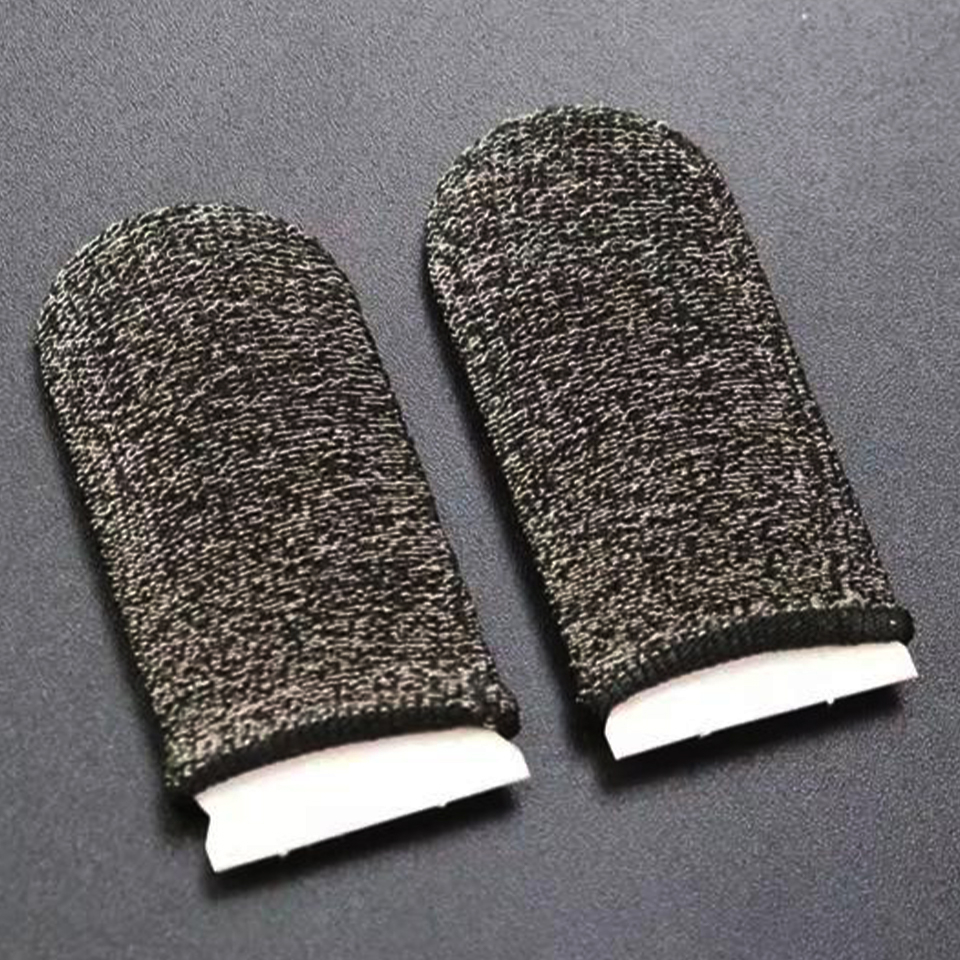1 Pair (2Pcs) of Mobile Touch Screen PUBG Triggers Fire Button/Anti-Sweat Breathable Thumb Gloves Finger Sleeves For Smooth Gaming Experience Free Size Fits All
