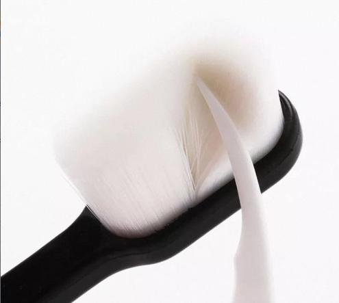 Ultra Fine Soft Toothbrush Nano Bristle Adult Tooth Brush Teeth Deep Cleaning Dental Oral Care Antibacterial Gum Health Hygiene Super Micro Toothbrushes For Sensitive Gums Fiber Thin Hair Whitening Superfine Thick Bristled Cleansing Handle
