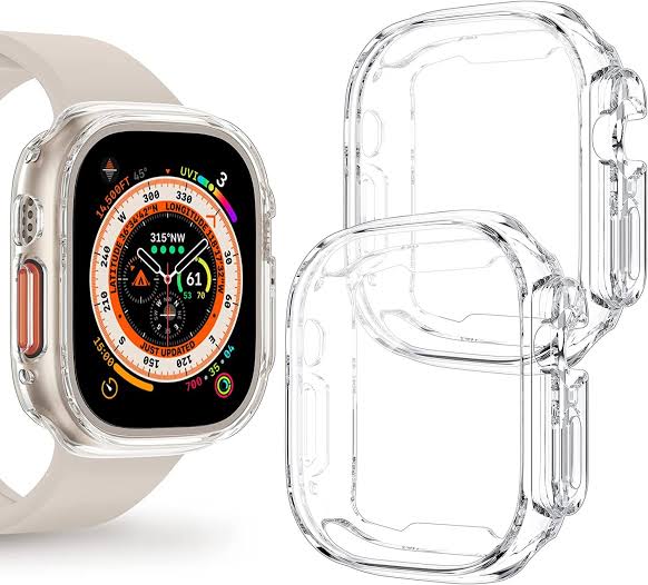 49mm Smartwatch Jelly Case | Transparent Shockproof TPU Protective Cover | Scratch Resistant Flexible Watch Bumper