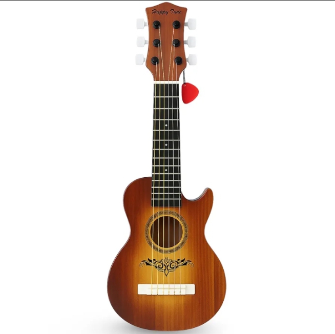 6 strings Toy Guitar for Kids - 17" in Music Toy Guitar Instrument Acoustic Learning Educational Toy for Child Best for Beginners Kids to Learn inches in Guitar