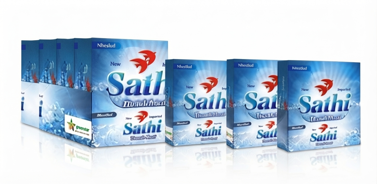 Sathi Menthol Condoms 6 Pieces Dispenser Pack of 3 Lubricated Natural Latex for Protection & Comfort