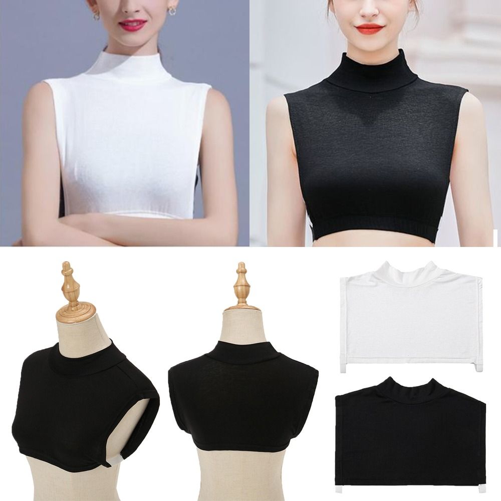 New Detachable Modal Neck Cover Women Fashion Fake Collar Wraps Neck High Collars Turtleneck Scarves