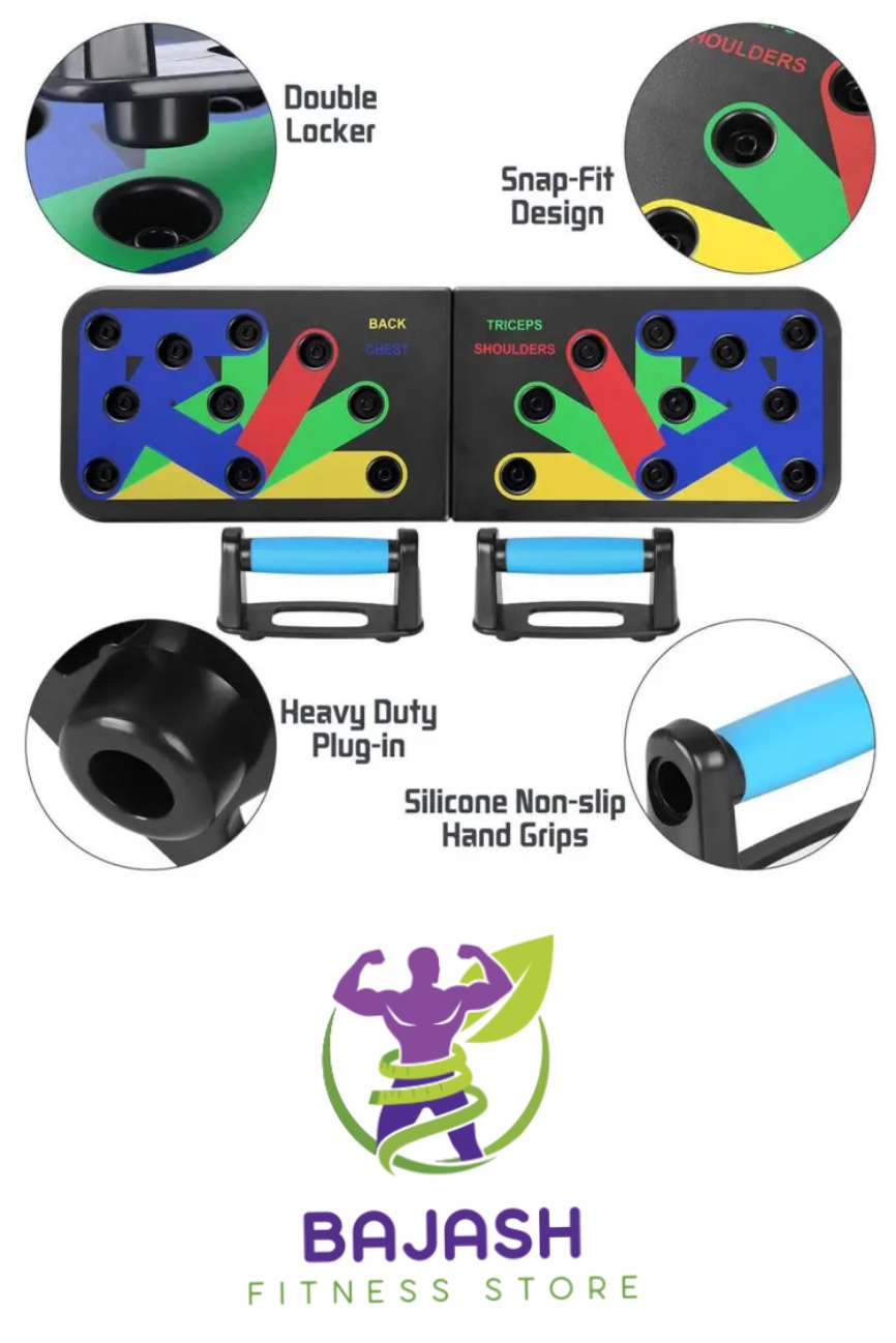 Professional ABS Push Up Board,  Multifunctional Pushup Board, 12 in 1 Body Building Push Up Rack,  Body Building Muscle Board, Training Workout Foldable Pushup Stands Exercise Board, Equipment for Men Women Gym for Home Fitness