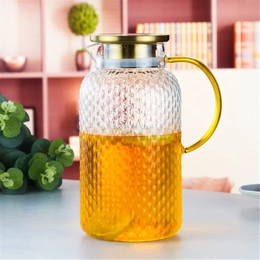 67oz Glass Pitcher with Steel Lid