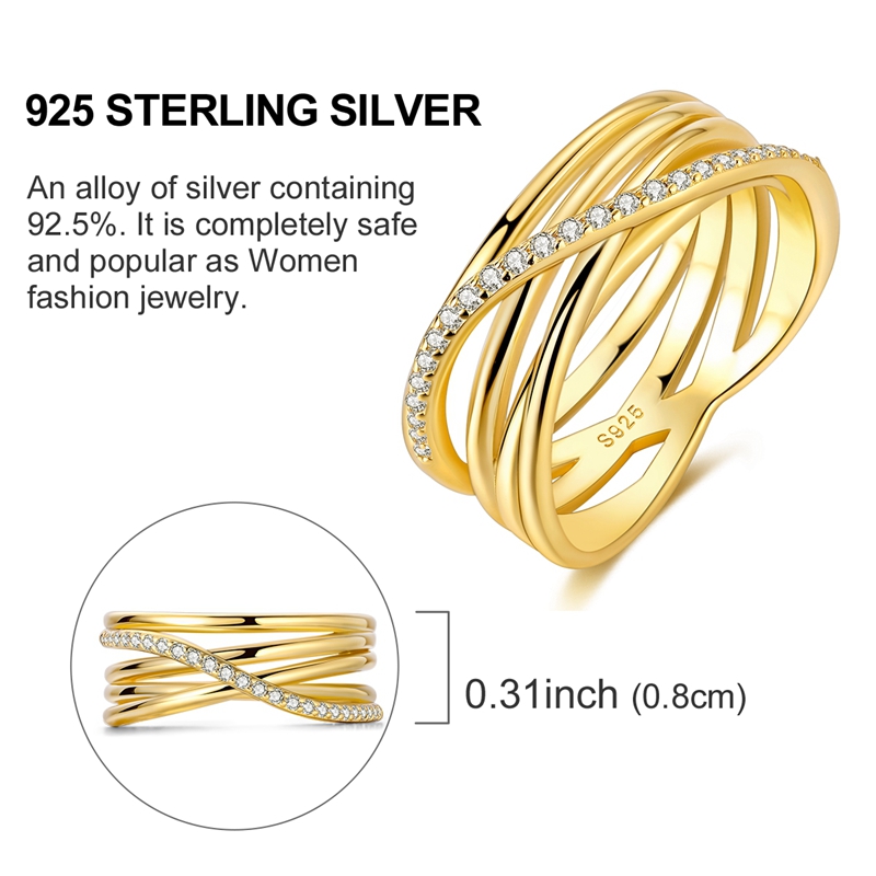 Original 925 Silver Ring Sparking Infinite Love Starry Night Rings For Women Girls Jewelry Birthday Anniversary Engagement 