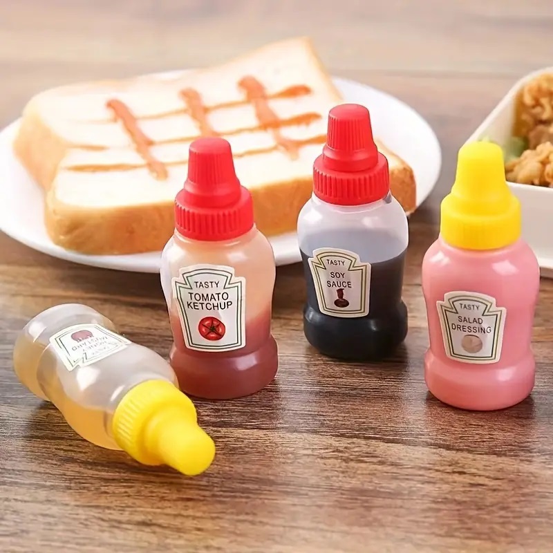 Mini Portable Sauce Bottles for Lunch Box - photo 4