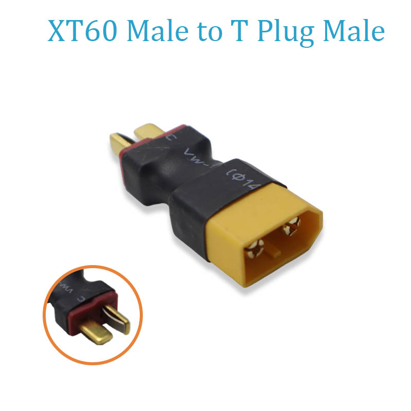 T Female Plug to XT60 Female / XT60 Male Plug to Dean T Male  Adapter For RC Helicopter Quadcopter LiPo Battery Plug Connector