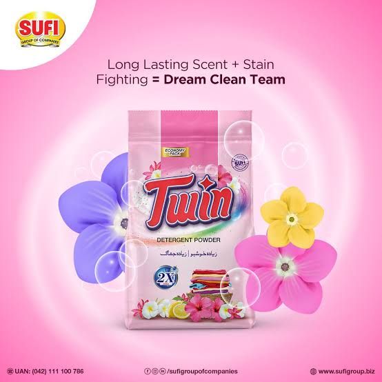 Sufi Twin Detergent Powder Surf Original Quality 1000g (1kg ...