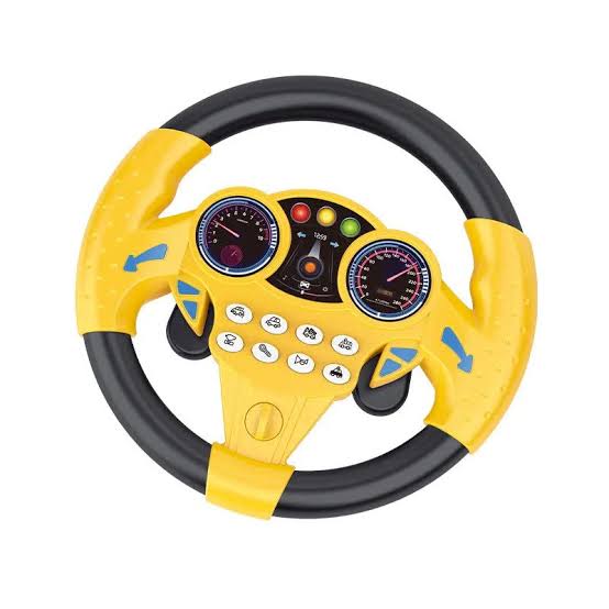 Interactive Learning Steering Wheel Toy for Kids with Sound & Signal Lights, Unisex Educational Car Driving Simulator, Suitable for Ages 3-7 image 2