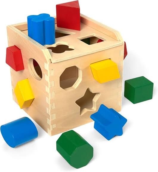 Lewo Wooden Puzzle Toddler Toys Shapes Sorter Preschool Geometric Blocks Stacking Games for Kids Geometric Shape Sorter