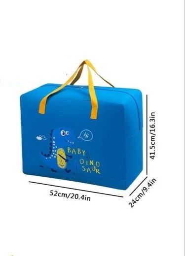 PACK OF 3 - Portable Multi-function Storage Bags Clothes Blankets Closet Organizer Moving Tote Bag Zipper Sac Durable Handbag Luggage Pack
