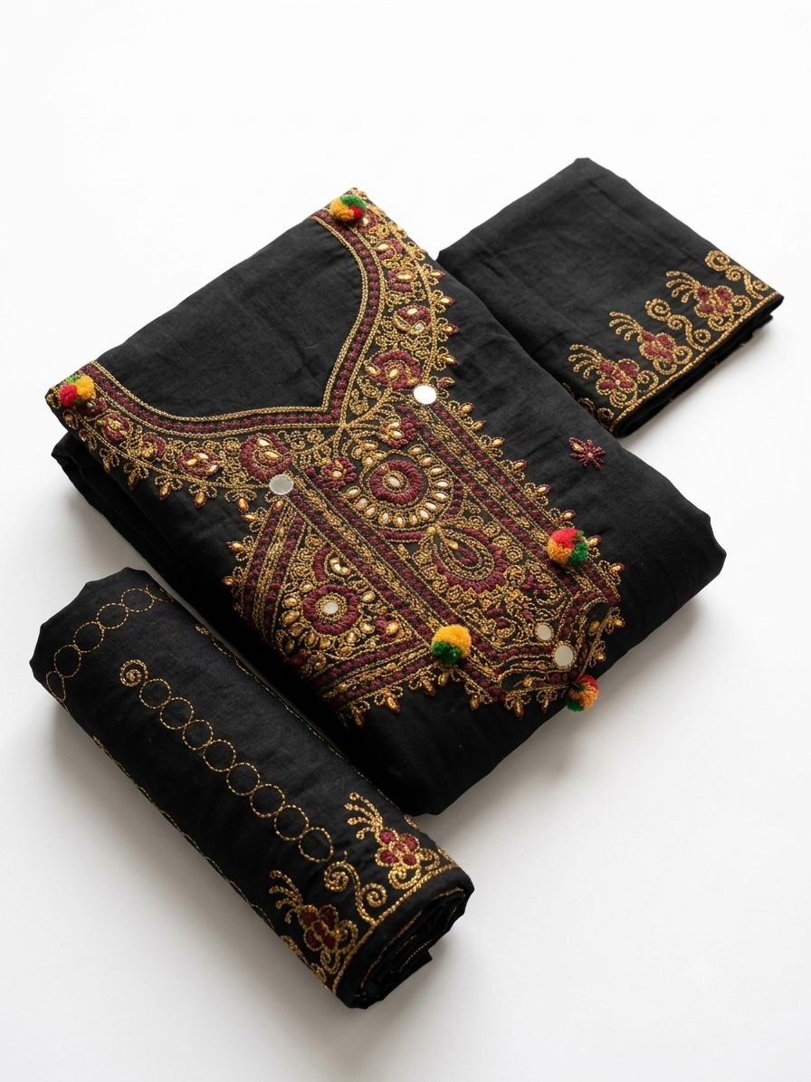 Lawn Embroidered 2 PCs Suit for Women