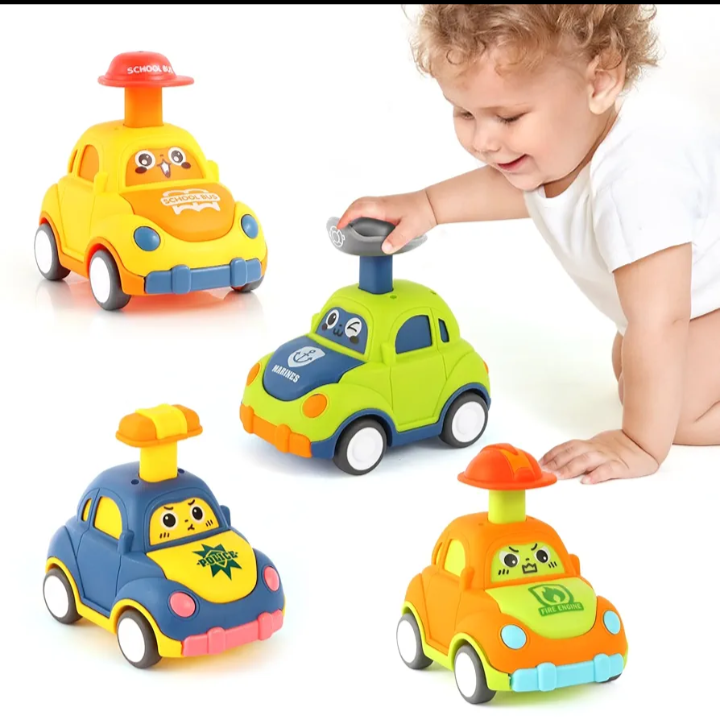 Car Toys for Toddlers 1-3 One Year Old Boy Birthday Gift for Boys Girls 1-3 Pull Back City Vehicle Toys Goodie Bags Stuffers Party Favors for Kids