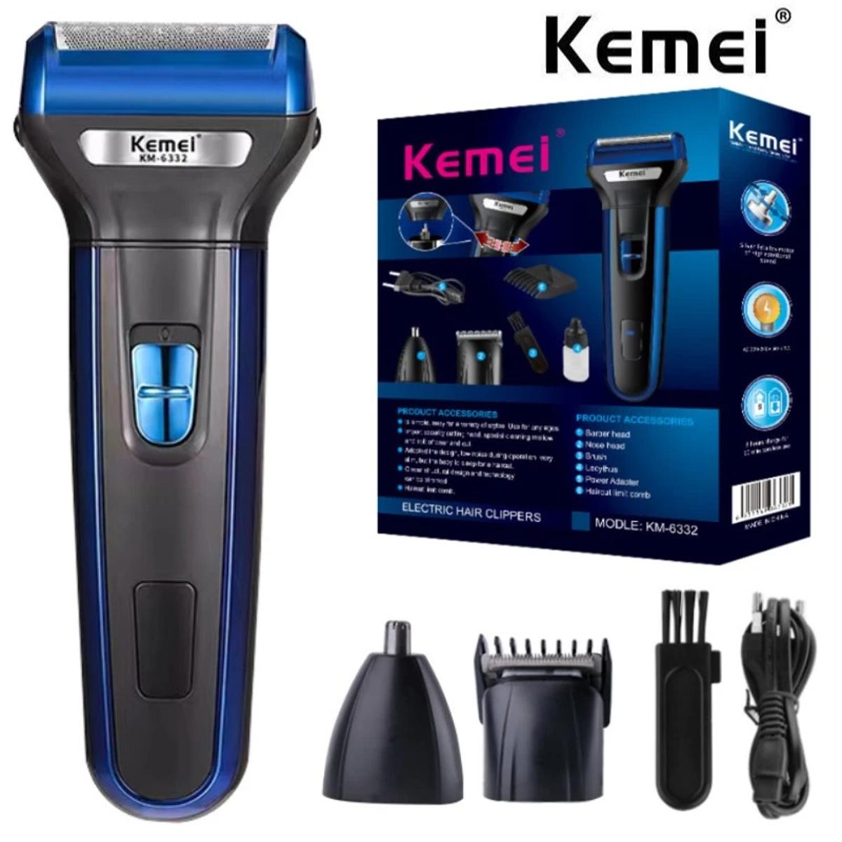 3 in 1 rechargeable hair trimmer machine - shaving machine for man - electric beard shaving and nose trimmer machine - razor machine - hair removal machine for men