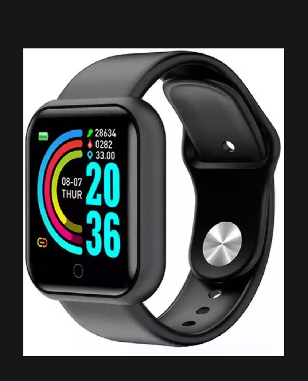 D20 ultra Black SMART WATCH fitness band Vip quality stock All working functions smooth sensor touch 2 days batery timing Best Smart watch for men and woman price in Pakistan