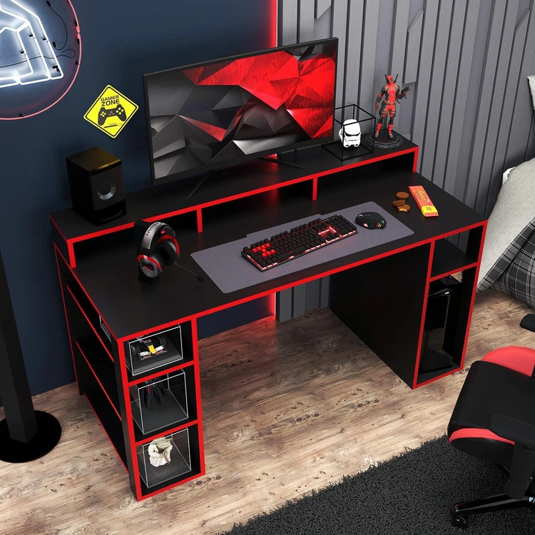 Large Gaming Table, workstation, Gaming Table with plenty of storage space multipurpose use (coustmized)