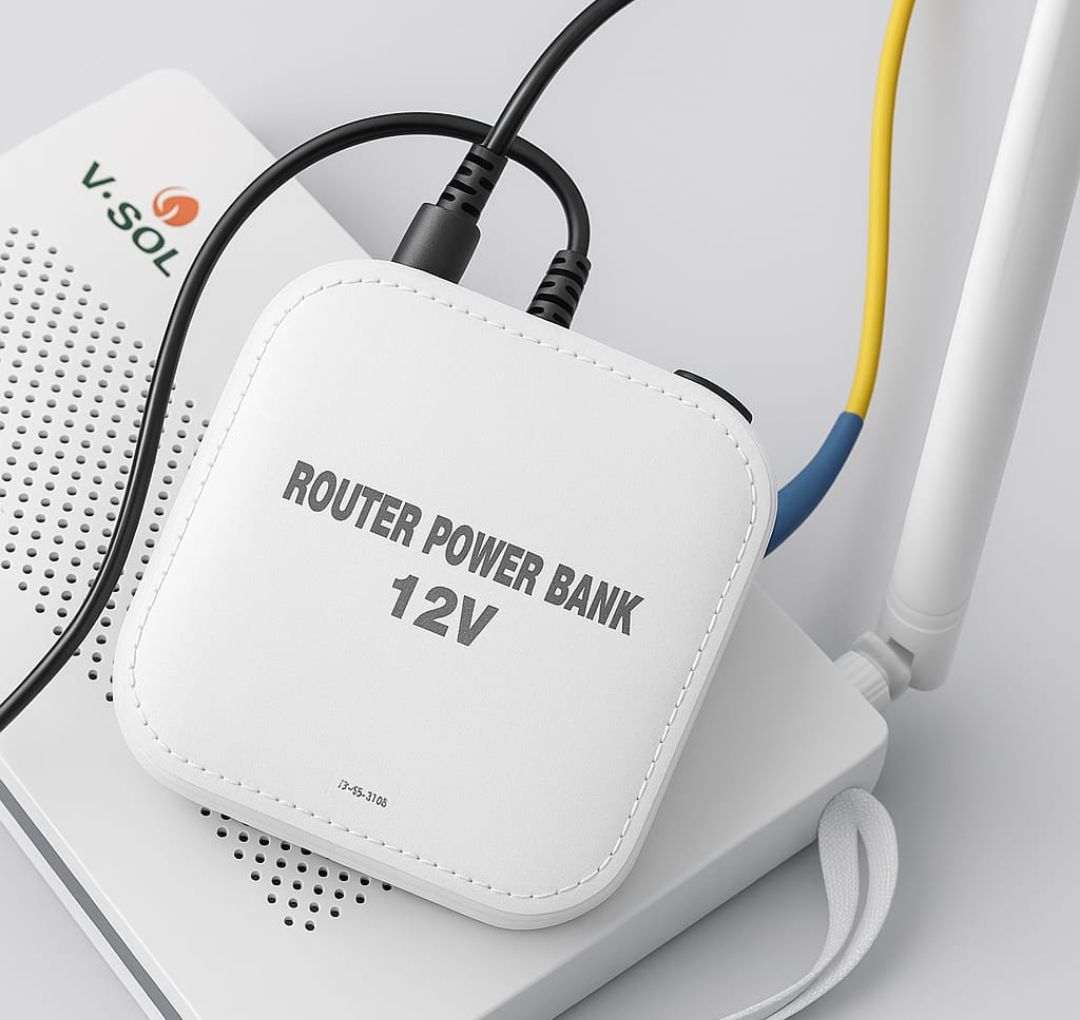 Updated Model WiFi Router UPS Power Bank 12 Volts 2A 4 to 5 Hours Backup