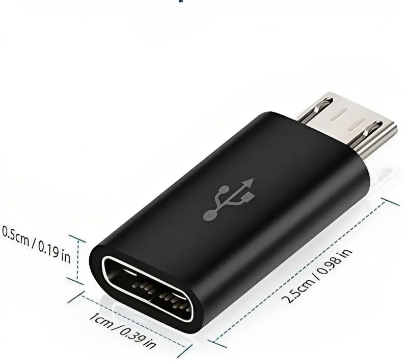 Type-C To Micro-USB Data Adapter Converter High Quality Aluminum Frame , Female Micro USB to USB 3.1 Type C Male Adapter Converter Connector For Phone Charging And Data Transfer