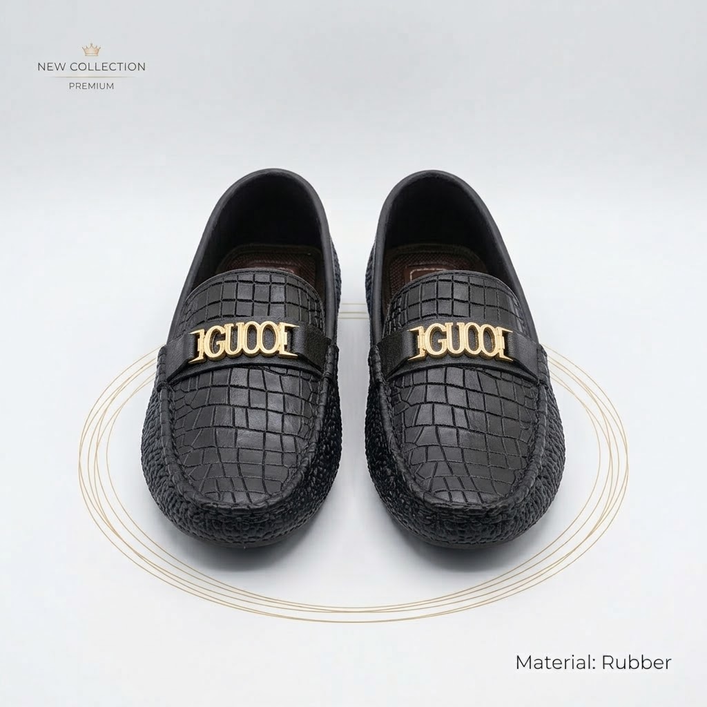 Crocodile Texture Mocassions & Loafers for Mens Stylish Winter Rubber Mens Casual Loafers Shoes