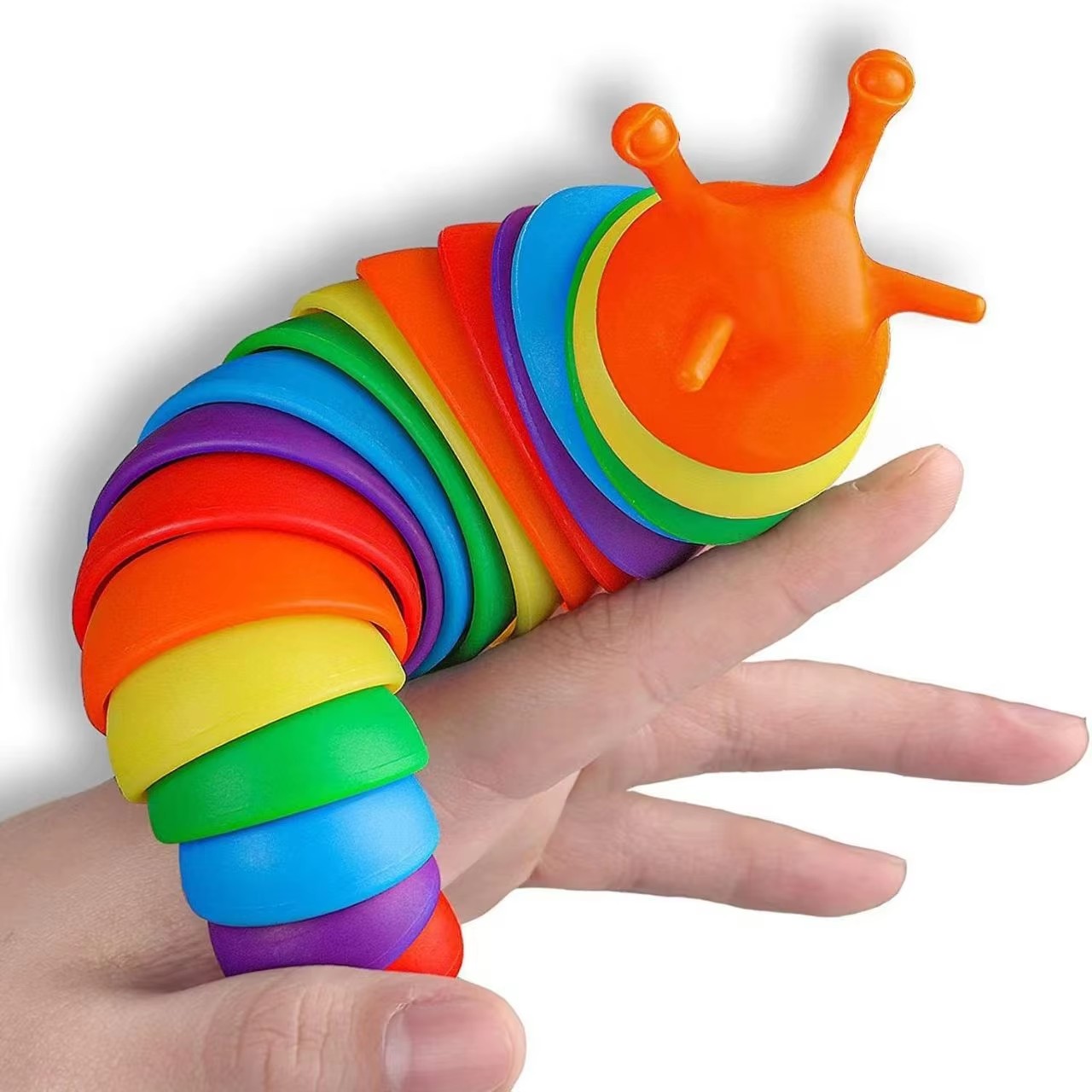 1Pcs Random Colorful Slug Caterpillar Stress Relief Toy Strange Slug Puzzle Simulation Decompression Toy 26 1Pcs Random Colorful Slug Caterpillar Stress Relief Toy Strange Slug Puzzle Simulation Decompression Toy