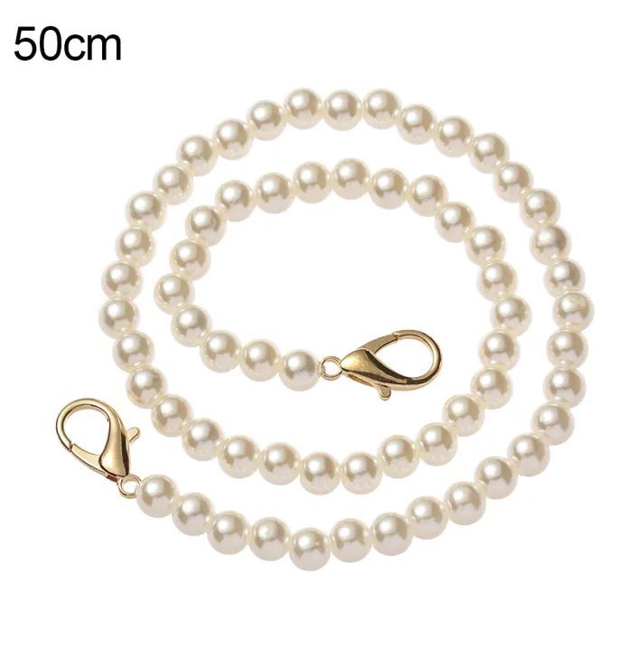 Handbag Replacement Big Pearls Chain Shoulder Bag Strap DIY Purse Chains Handles New Bag Accessories