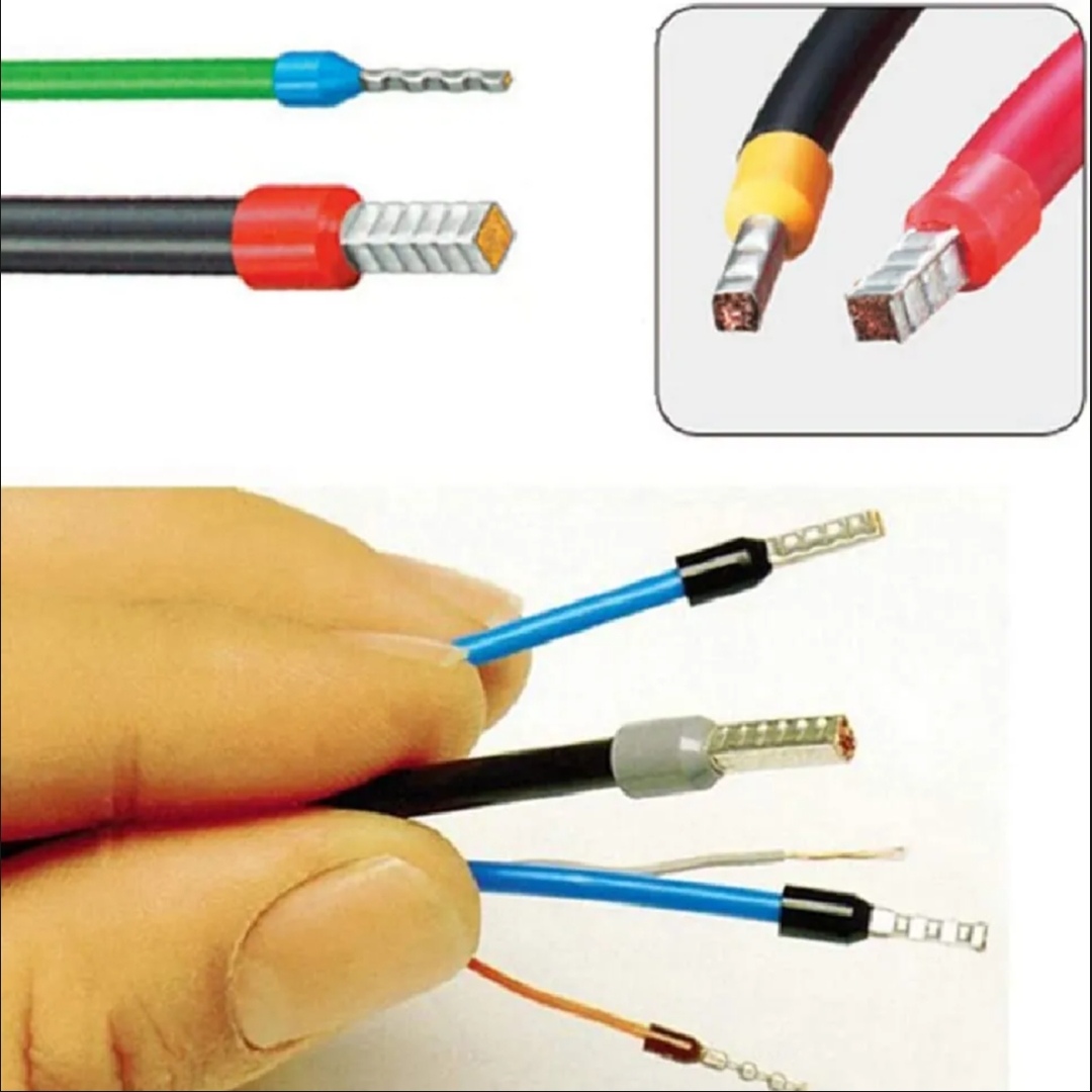 400PCS Cord Pin End Bootlace Ferrule Crimp Terminals Cable Wire Connectors Kit