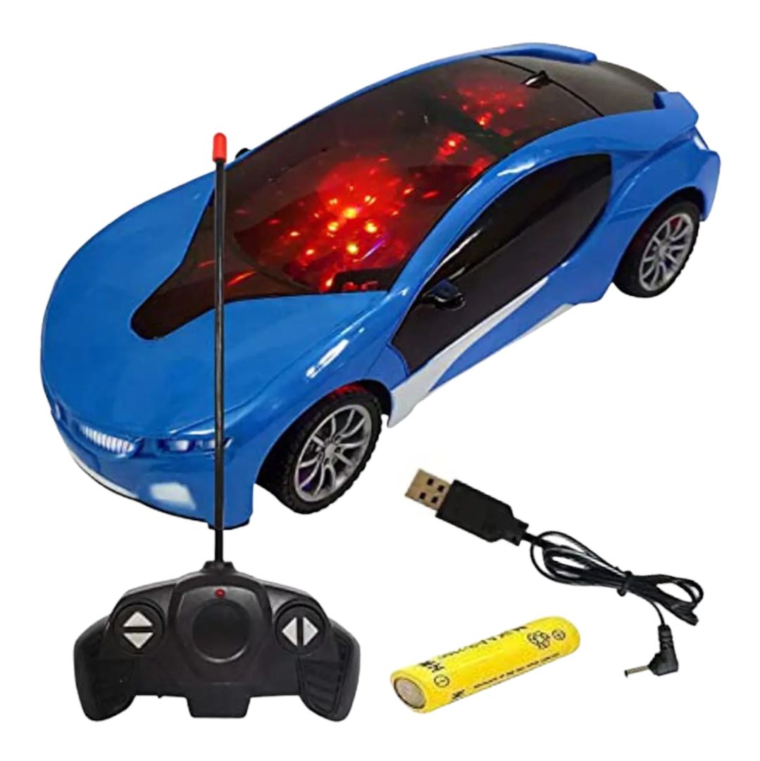 Rechargeable Remote Control High Speed 3D Famous Car With Lights And Left Right Turn Option