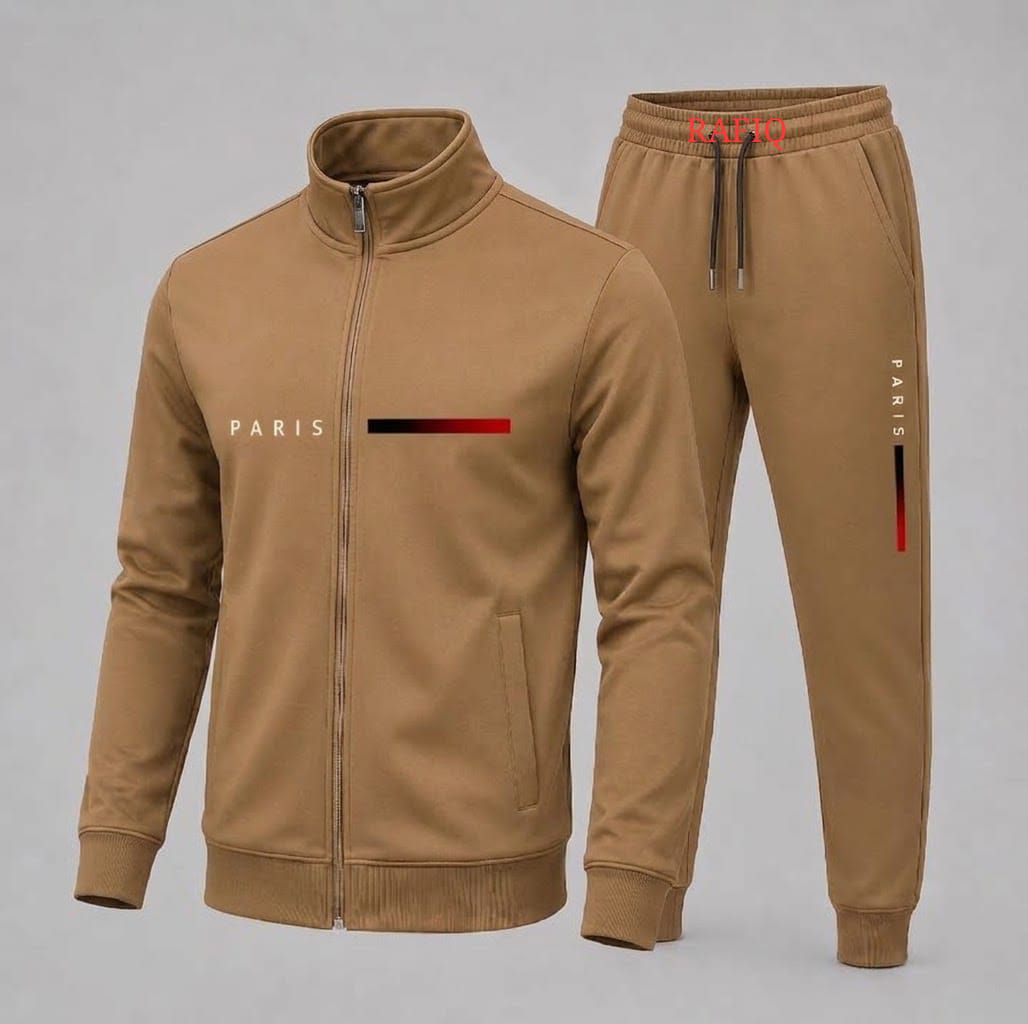 TRENDY FASHION WINTER ELLEGANT  ZIPPER TRACKSUIT PRINTED T SHIRT AND TROUSER NEW ARRIVALS  GYM SPORTS OUTDOORS CASUAL WEAR T SHIRT TRACK SUIT FOR MEN AT 3 BRO GARMENTS/WINTER ZIPPER TRACKSUIT FOR MEN/WINTER CLOTHES FOR MEN/OUTFIT FOR MEN
