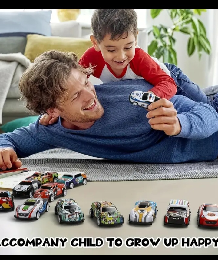 50pcs Alloy Mini Pull Back Toy Car, Pull Back Car Toy Set, Mini Racing Vehicle Toy Model, Nice Birthday Gift for Kids box pack
