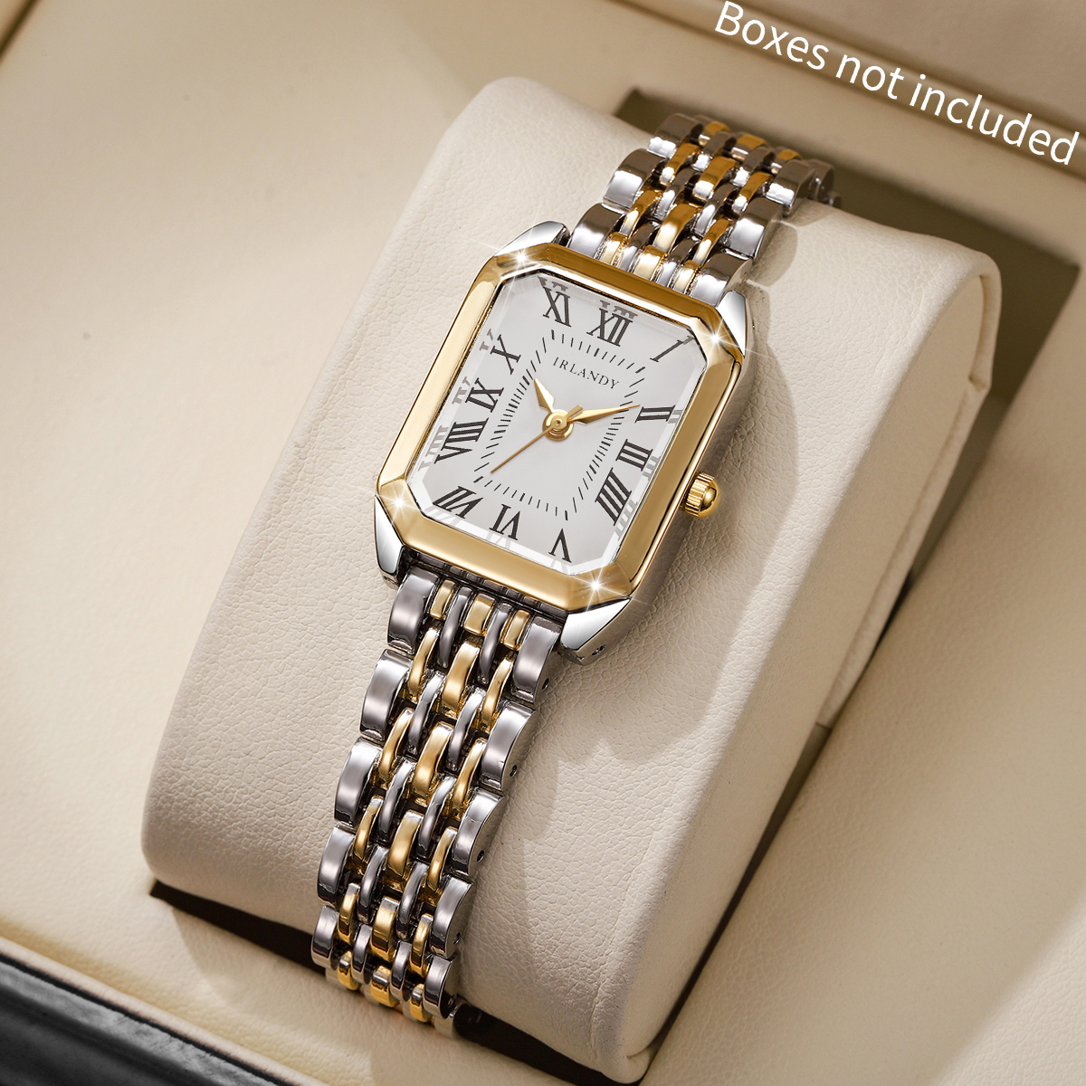 Elegant Rectangle Women Watches Steel Strap Ladies Quartz Wrist Watch Reloj Mujer Girls Clock (Without Box)