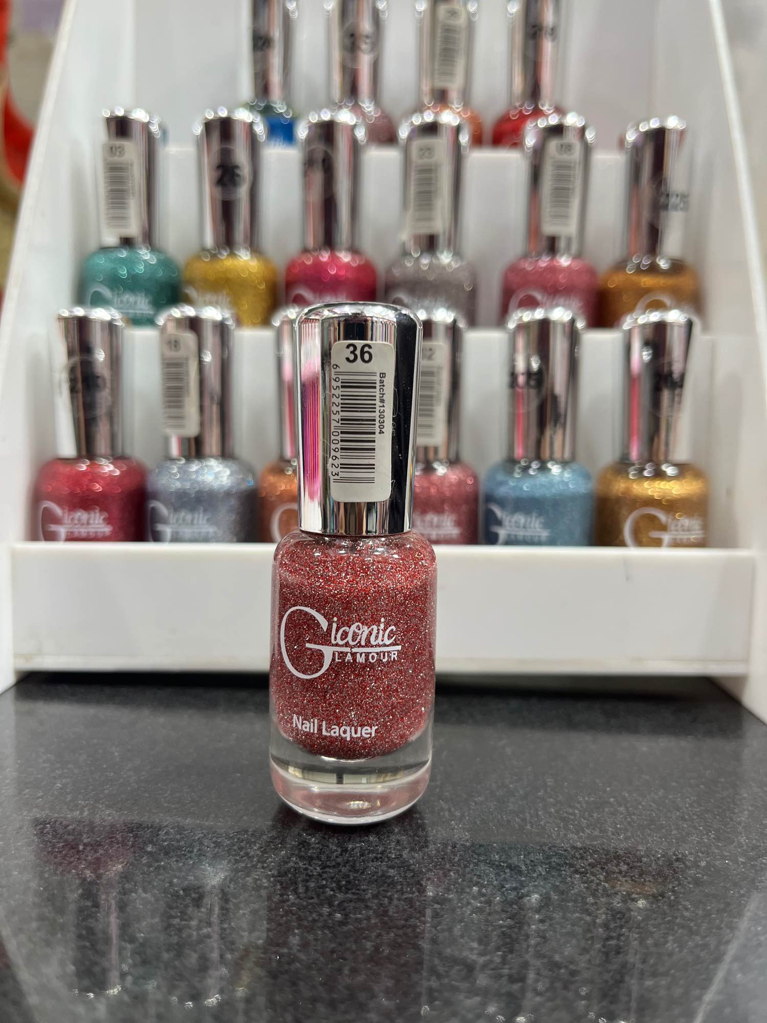 Glamour Iconic Glitter Nail Polish – Long Lasting & Quick Dry