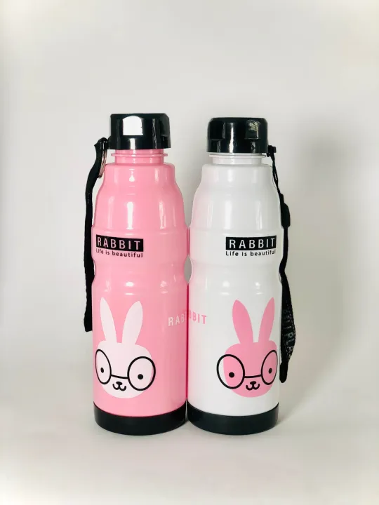 panda Bottle for Boys & Girls | Cute Minions, Panda, & Rabbit Designs | 650ml | Sports Water Bottle | Perfect for Kids | Ideal for Gym, School & Outdoor Activities | Durable & Stylish | School Water Bottle for Girls & Boys | Cute Thermos for Kids by baby