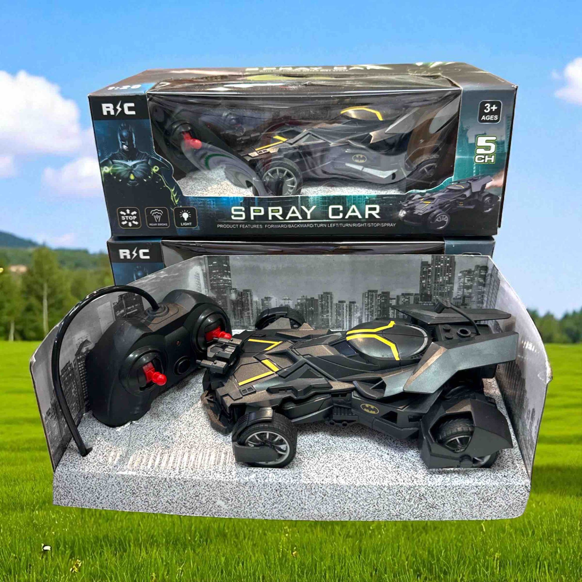 Batman Rc Car With Bat Man Toy High Speed Remote Control Black Batmobile Car Spray Smoke With Lights Realistic Sound 16 Batman Rc Car With Bat Man Toy High Speed Remote Control Black Batmobile Car Spray Smoke With Lights Realistic Sound